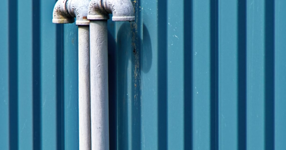 External plumbing pipes that may relate to venting and drain odours