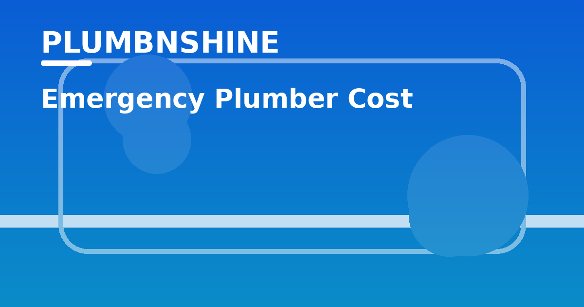 Emergency Plumber Cost in Sydney (2026)