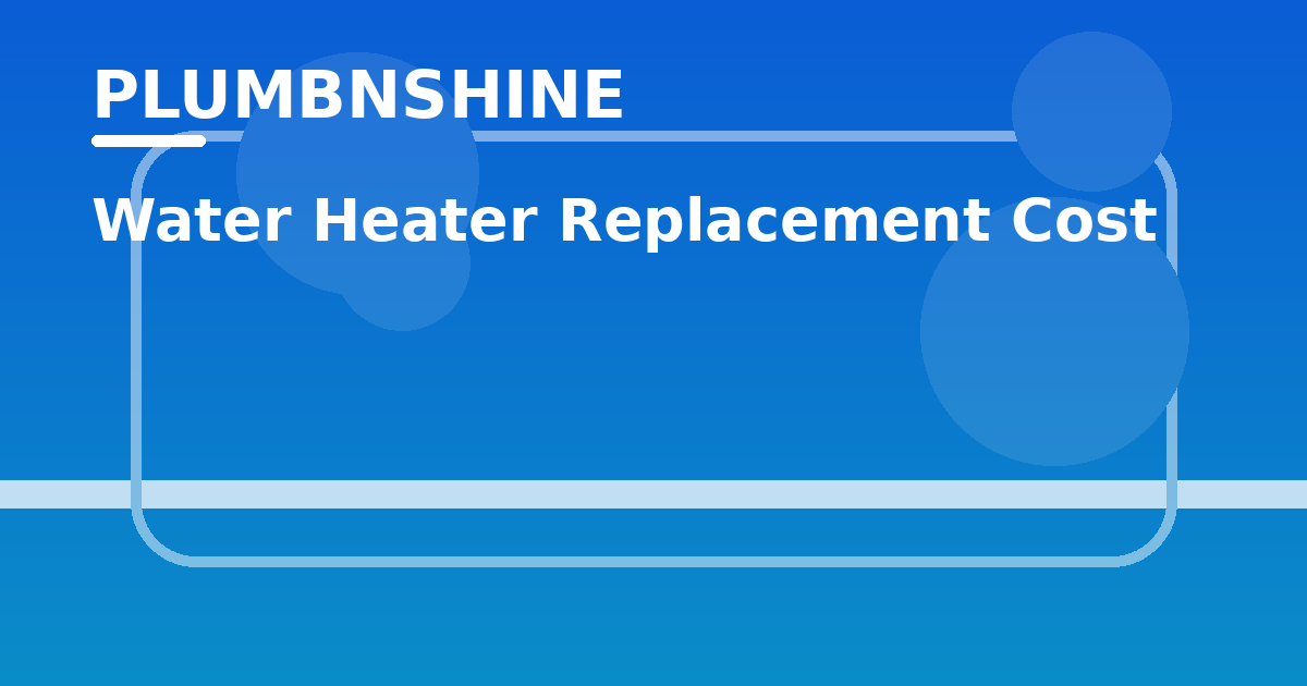 Water Heater Replacement Cost in Sydney (2026)